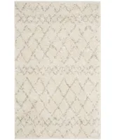 Safavieh Berber Shag BER165 Cream and Light Gray 3' x 5' Area Rug