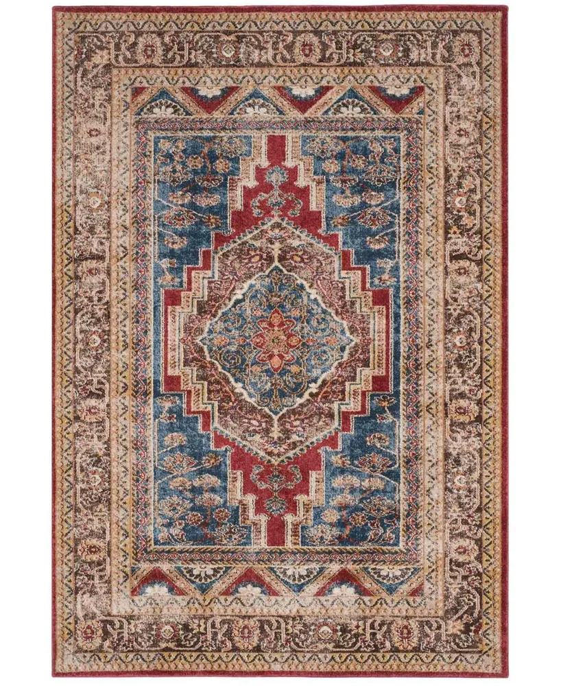 Safavieh Bijar BIJ636 Royal and Brown 5'3" x 7'6" Area Rug