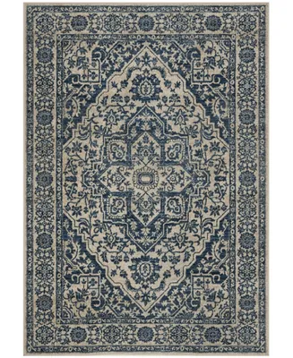 Safavieh Brentwood BNT832 Navy and Light Gray 5'3" x 7'6" Area Rug