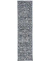 Safavieh Charleston CHL413 Navy and Light Grey 2' x 8' Runner Area Rug