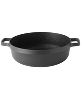 BergHOFF Gem 11" Nonstick Two-Handle Saute Pan 4.9Qt., Black, Glass Lid