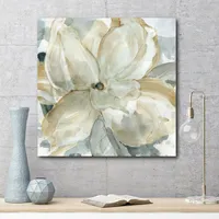 Courtside Market Crean Petals Gallery-Wrapped Canvas Wall Art - 16" x 16"