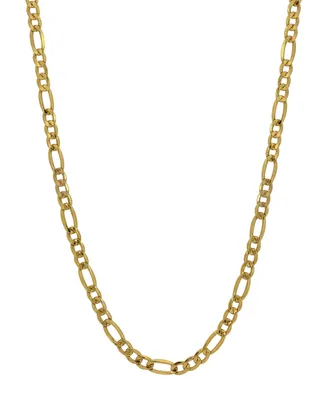 Figaro Link 20" Chain Necklace (3.21mm) in 18k Gold