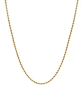 Rope Link 20" Chain Necklace (2.5mm) in 18k Gold