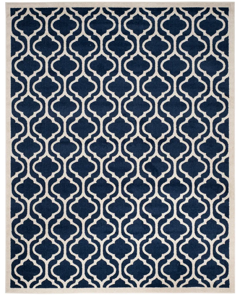 Safavieh Amherst AMT402 Navy and Beige 9' x 12' Area Rug