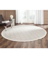 Safavieh Amherst AMT422 Light Gray and Beige 5' x 5' Round Area Rug