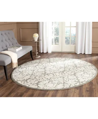 Safavieh Amherst AMT427 Dark Gray and Beige 9' x 9' Round Area Rug