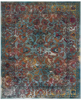 Safavieh Crystal CRS515 Light Blue and Orange 9' x 12' Area Rug