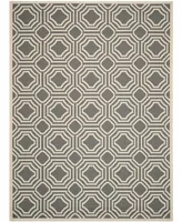 Safavieh Courtyard CY6112 Anthracite and Beige 9' x 12' Outdoor Area Rug