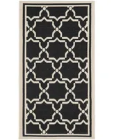 Safavieh Courtyard CY6916 Black and Beige 2'7" x 5' Outdoor Area Rug