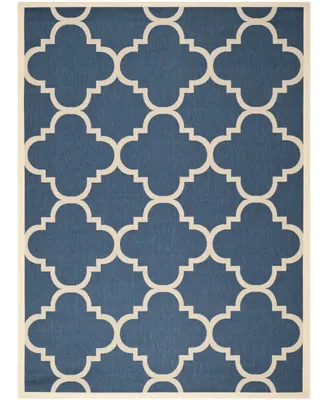 Safavieh Courtyard CY6243 Navy and Beige 9' x 12' Sisal Weave Outdoor Area Rug