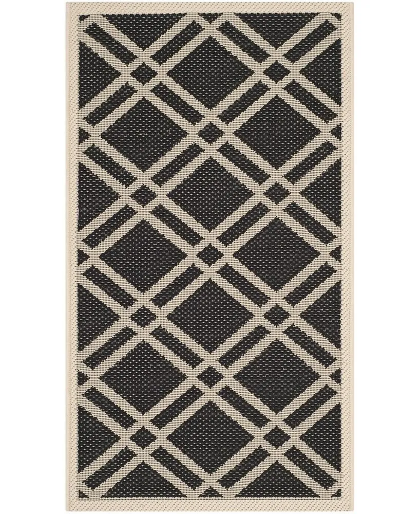 Safavieh Courtyard CY6923 and Beige 2'7" x 5' Sisal Weave Outdoor Area Rug