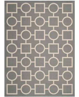 Safavieh Courtyard CY6925 Anthracite and Beige 9' x 12' Sisal Weave Outdoor Area Rug