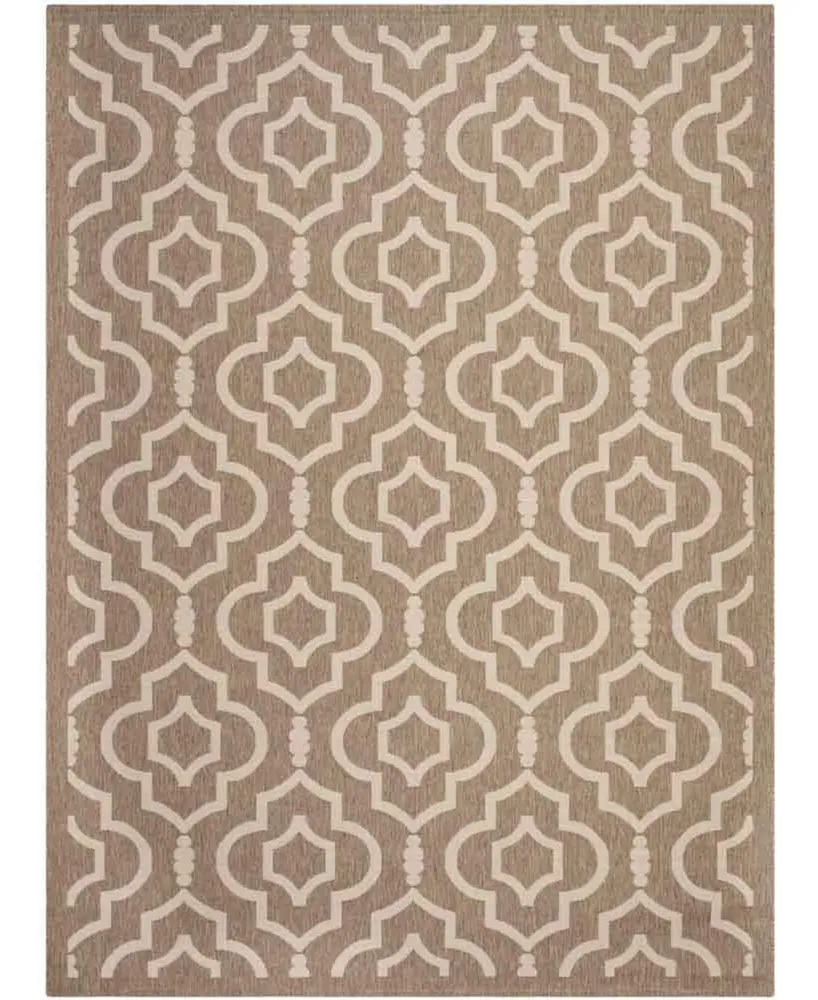 Safavieh Courtyard CY6926 Brown and Bone 9' x 12' Sisal Weave Outdoor Area Rug