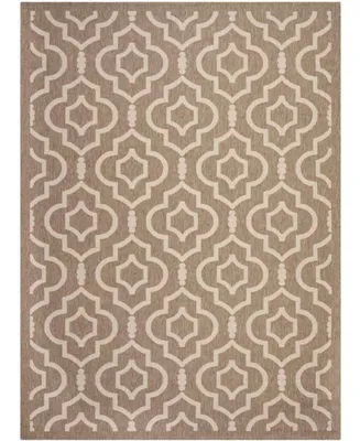 Safavieh Courtyard CY6926 Brown and Bone 9' x 12' Sisal Weave Outdoor Area Rug