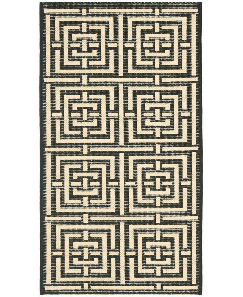 Safavieh Courtyard CY6937 and Bone 2'7" x 5' Outdoor Area Rug