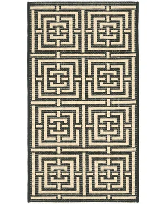 Safavieh Courtyard CY6937 and Bone 2'7" x 5' Outdoor Area Rug