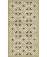 Safavieh Courtyard CY7017 Beige and Sweet Pea 2'7" x 5' Sisal Weave Outdoor Area Rug