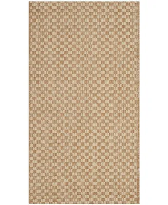 Safavieh Courtyard CY8653 Natural and Cream 2'7" x 5' Sisal Weave Outdoor Area Rug