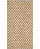 Safavieh Courtyard CY8653 Natural and Cream 2'7" x 5' Sisal Weave Outdoor Area Rug