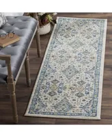 Safavieh Evoke EVK224 Ivory and Light Blue 2'2" x 9' Runner Area Rug