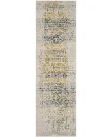 Safavieh Evoke EVK232 Ivory and Blue 2'2" x 9' Runner Area Rug