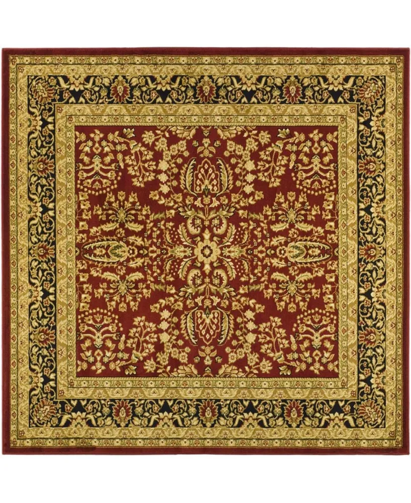 Safavieh Lyndhurst LNH214 Red and Black 10' x 10' Square Area Rug