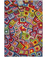 Safavieh Aztec AZT210 Green and Multi 6'7" x 9' Area Rug