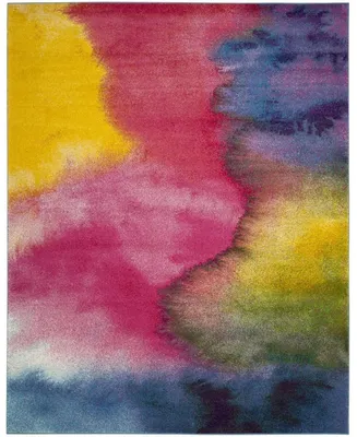 Safavieh Watercolor WTC621 Green and Fuchsia 8' x 10' Area Rug