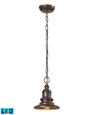 Marina 1 Light Outdoor Pendent in Hazelnut Bronze - Led Offering Up To 800 Lumens (60 Watt Equivalent)