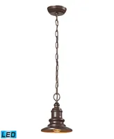 Marina 1 Light Outdoor Pendent in Hazelnut Bronze - Led Offering Up To 800 Lumens (60 Watt Equivalent)