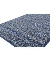 Closeout! Medley 5439A Dark Blue 7'6" x 9'6" Area Rug