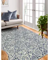 Closeout! Medley 5440A Dark Blue 5' x 7'6" Area Rug