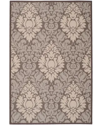 Safavieh Courtyard CY2714 Chocolate and Natural 8' x 11' Outdoor Area Rug