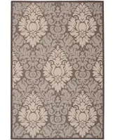 Safavieh Courtyard CY2714 Chocolate and Natural 8' x 11' Outdoor Area Rug