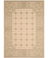 Safavieh Courtyard CY1356 Natural and Olive 4' x 5'7" Outdoor Area Rug