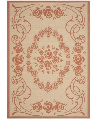 Safavieh Courtyard CY1893 Natural and Terra 6'7" x 9'6" Outdoor Area Rug