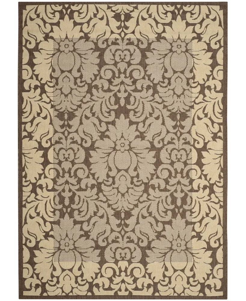 Safavieh Courtyard CY2727 Chocolate and Natural 2'3" x 6'7" Runner Outdoor Area Rug