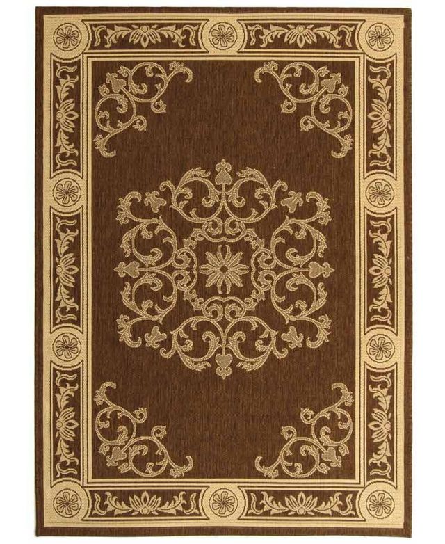 Safavieh Courtyard CY2914 Chocolate and Natural 2'3" x 6'7" Runner Outdoor Area Rug