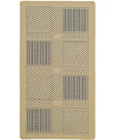 Safavieh Courtyard CY1928 Natural and Blue 2' x 3'7" Sisal Weave Outdoor Area Rug