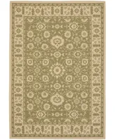 Safavieh Courtyard CY6126 Green and Creme 6'7" x 9'6" Outdoor Area Rug