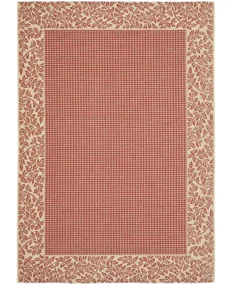 Safavieh Courtyard CY0727 Red and Natural 2' x 3'7" Outdoor Area Rug