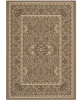 Safavieh Courtyard CY6727 Brown and Creme 2'7" x 5' Sisal Weave Outdoor Area Rug