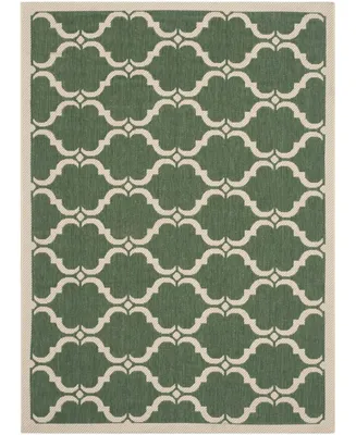 Safavieh Courtyard CY6009 Dark Green and Beige 5'3" x 7'7" Outdoor Area Rug