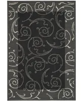 Safavieh Courtyard CY2665 Black and Sand 8' x 11' Outdoor Area Rug