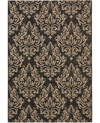 Safavieh Courtyard CY6930 Black and Creme 4' x 5'7" Outdoor Area Rug