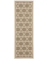 Safavieh Courtyard CY6916 and Bone 2'3" x 10' Runner Outdoor Area Rug