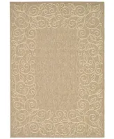 Safavieh Courtyard CY5139 Dark Beige and Beige 8' x 11' Outdoor Area Rug