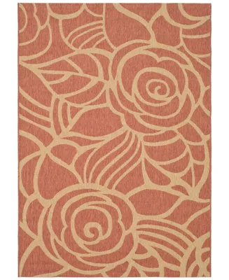 Safavieh Courtyard CY5141 Rust and Sand 4' x 5'7" Outdoor Area Rug