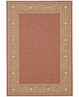 Safavieh Courtyard CY5143 Rust and Sand 4' x 5'7" Outdoor Area Rug